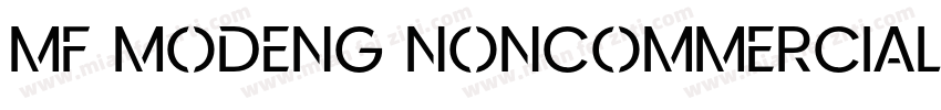 MF MODENG NONCOMMERCIAL字体转换